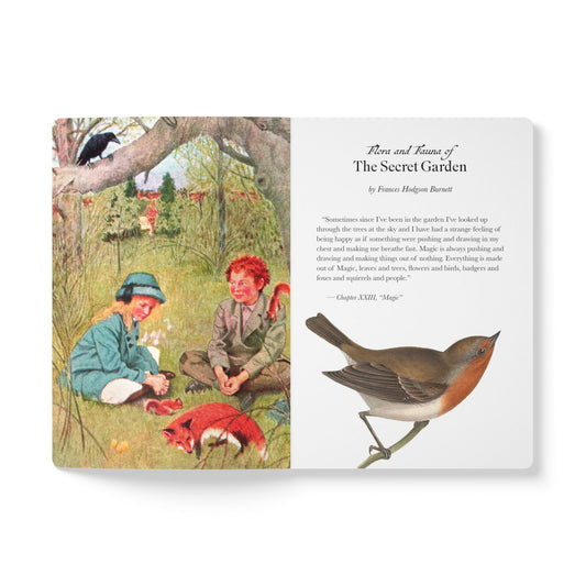 Secret Garden Blank Notebook — Softcover Journal with Vintage Illustrations