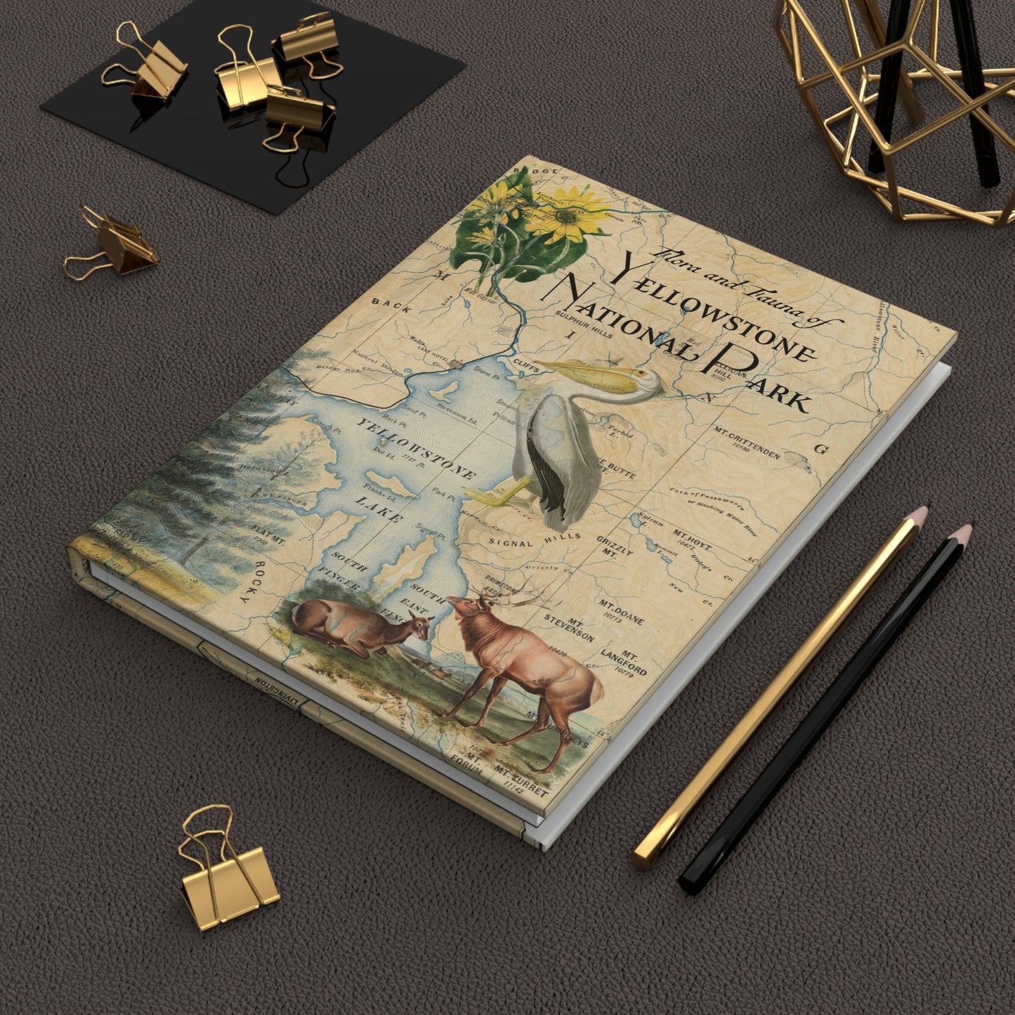 Yellowstone Hardcover Blank Journal