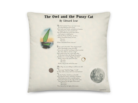 The Owl and the Pussy-Cat Story Pillow