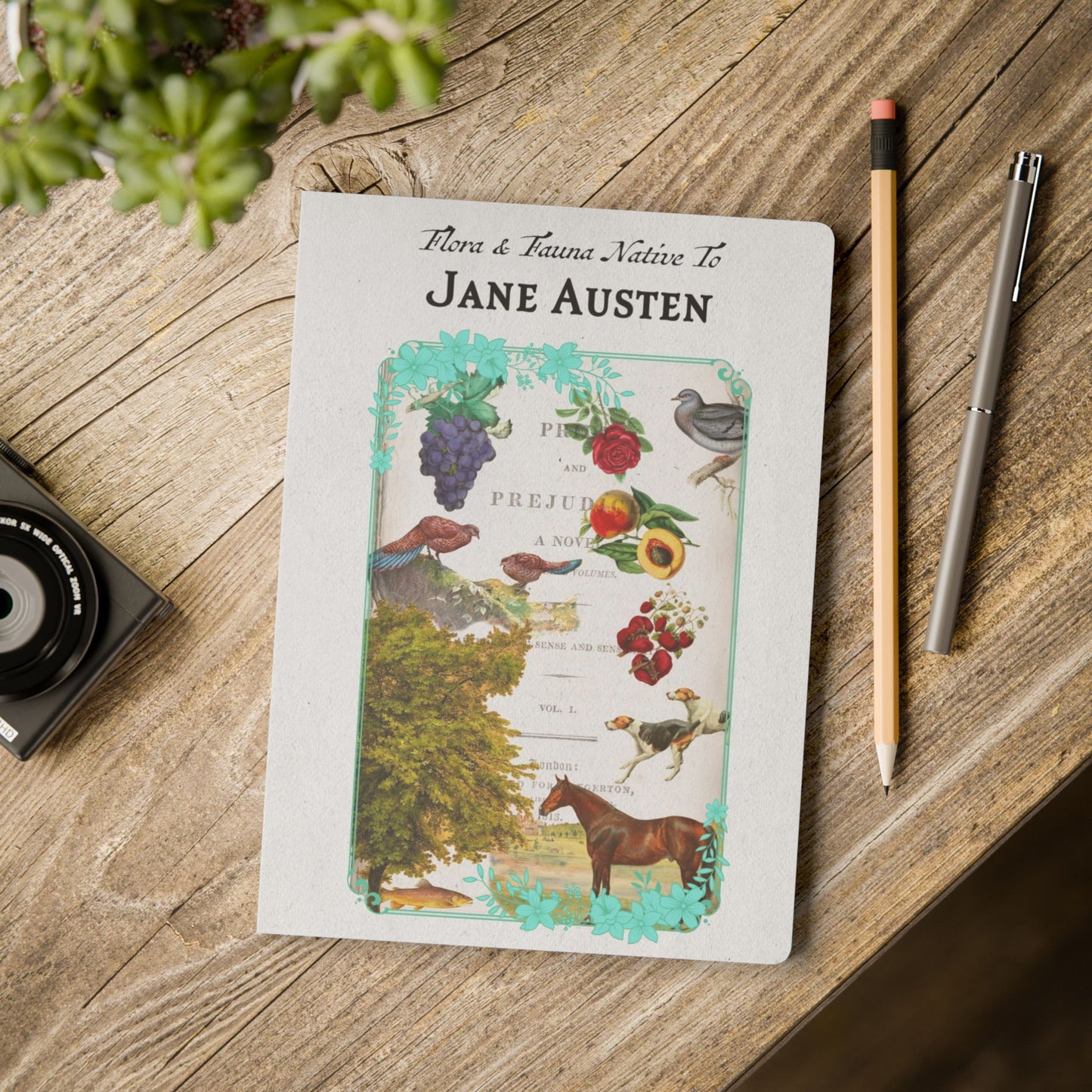 Jane Austen Blank Notebook — Softcover Natural History Writing Journal