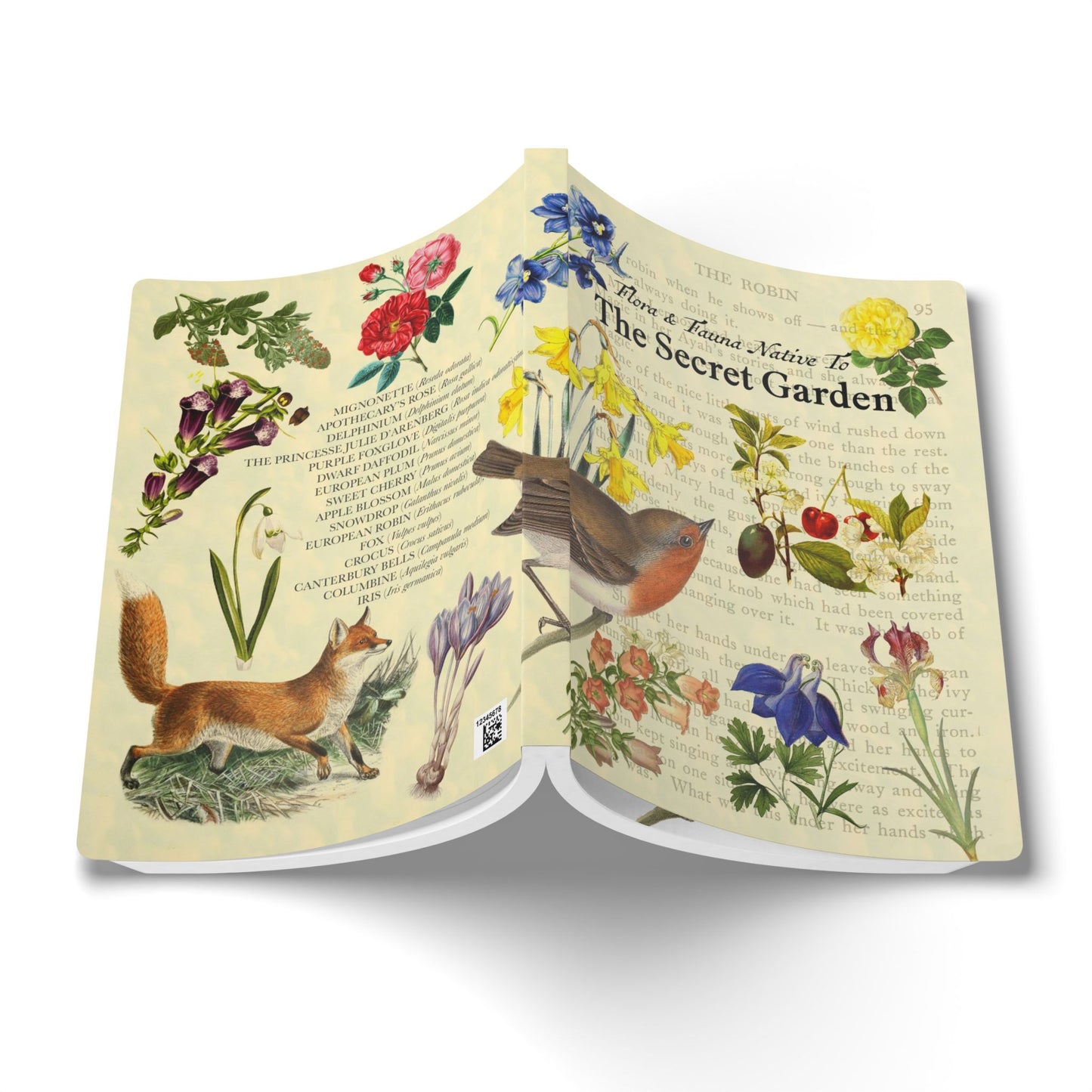 Secret Garden Blank Notebook — Softcover Journal with Vintage Illustrations