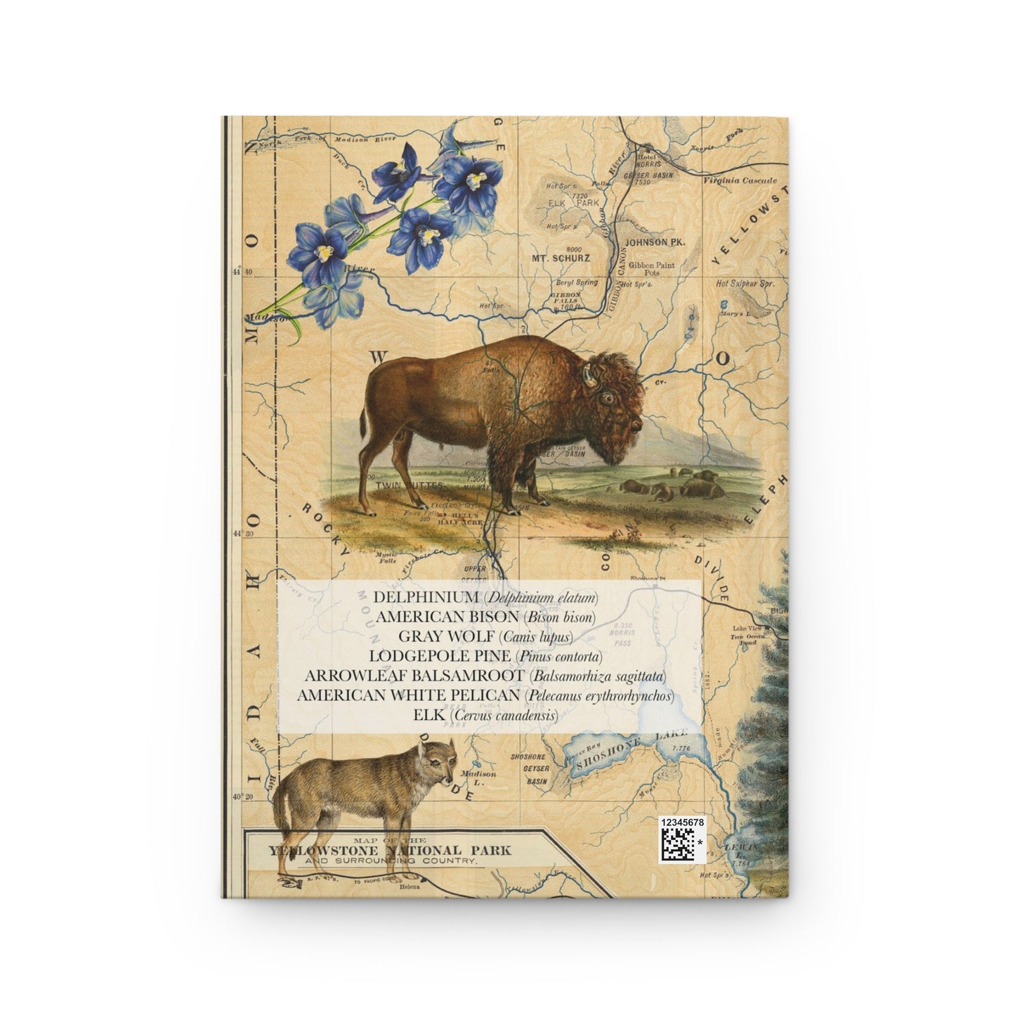 Yellowstone Hardcover Blank Journal