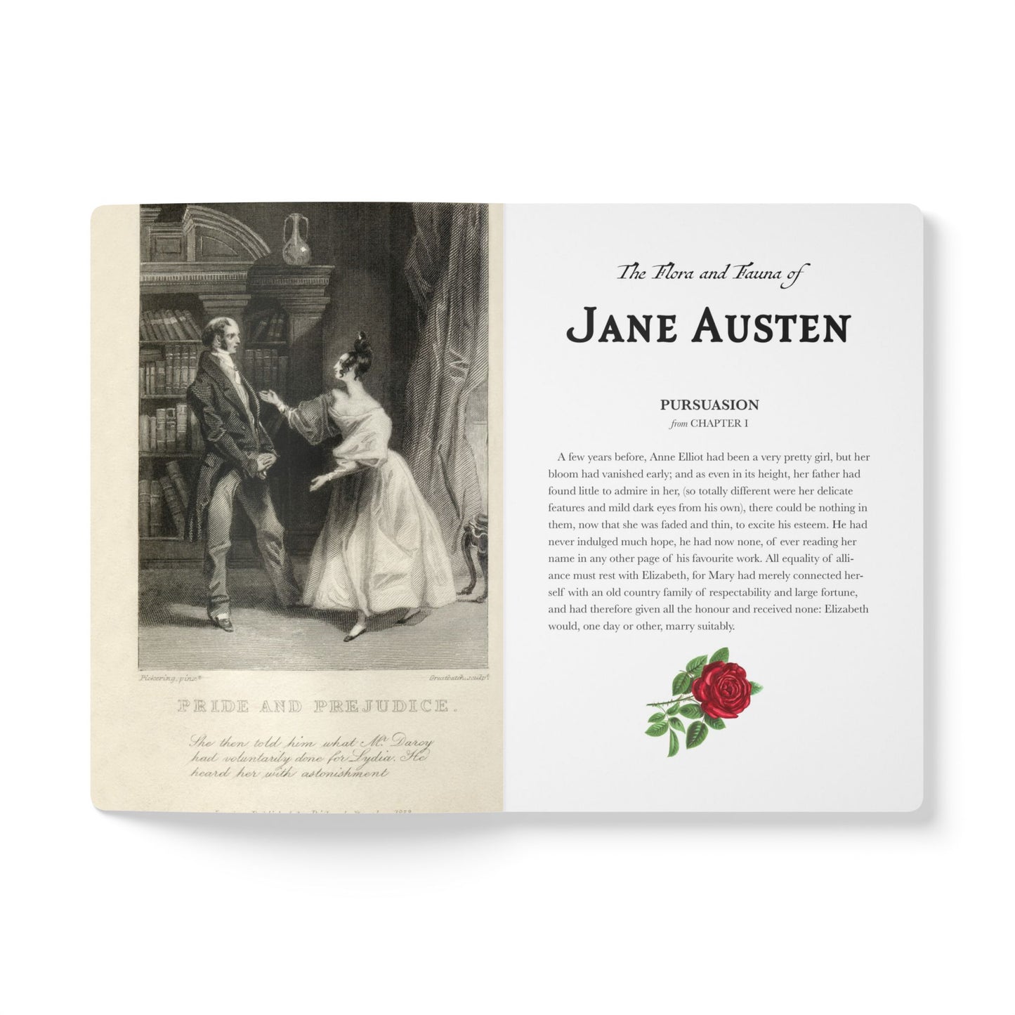 Jane Austen Blank Notebook — Softcover Natural History Writing Journal