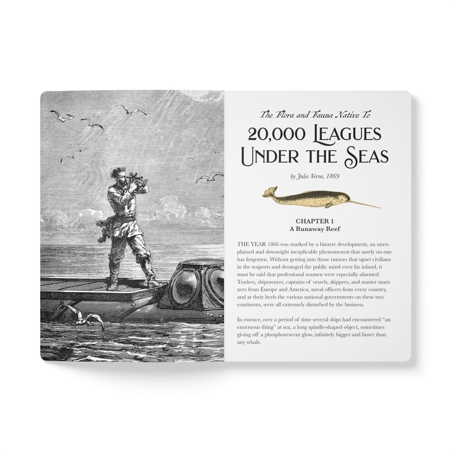 20,000 Leagues Under the Seas Blank Notebook — Softcover Inspiration & Writing Journal