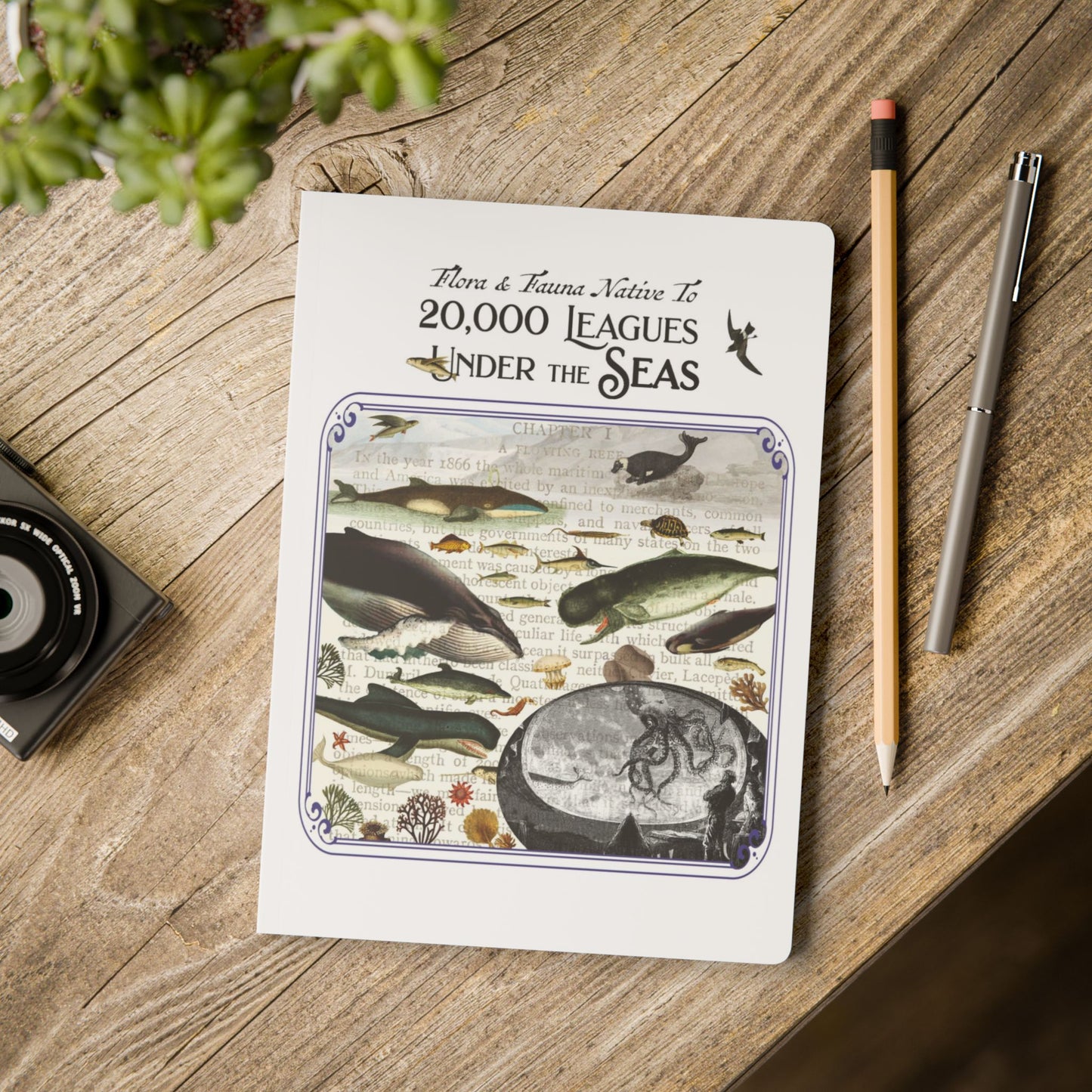20,000 Leagues Under the Seas Blank Notebook — Softcover Inspiration & Writing Journal