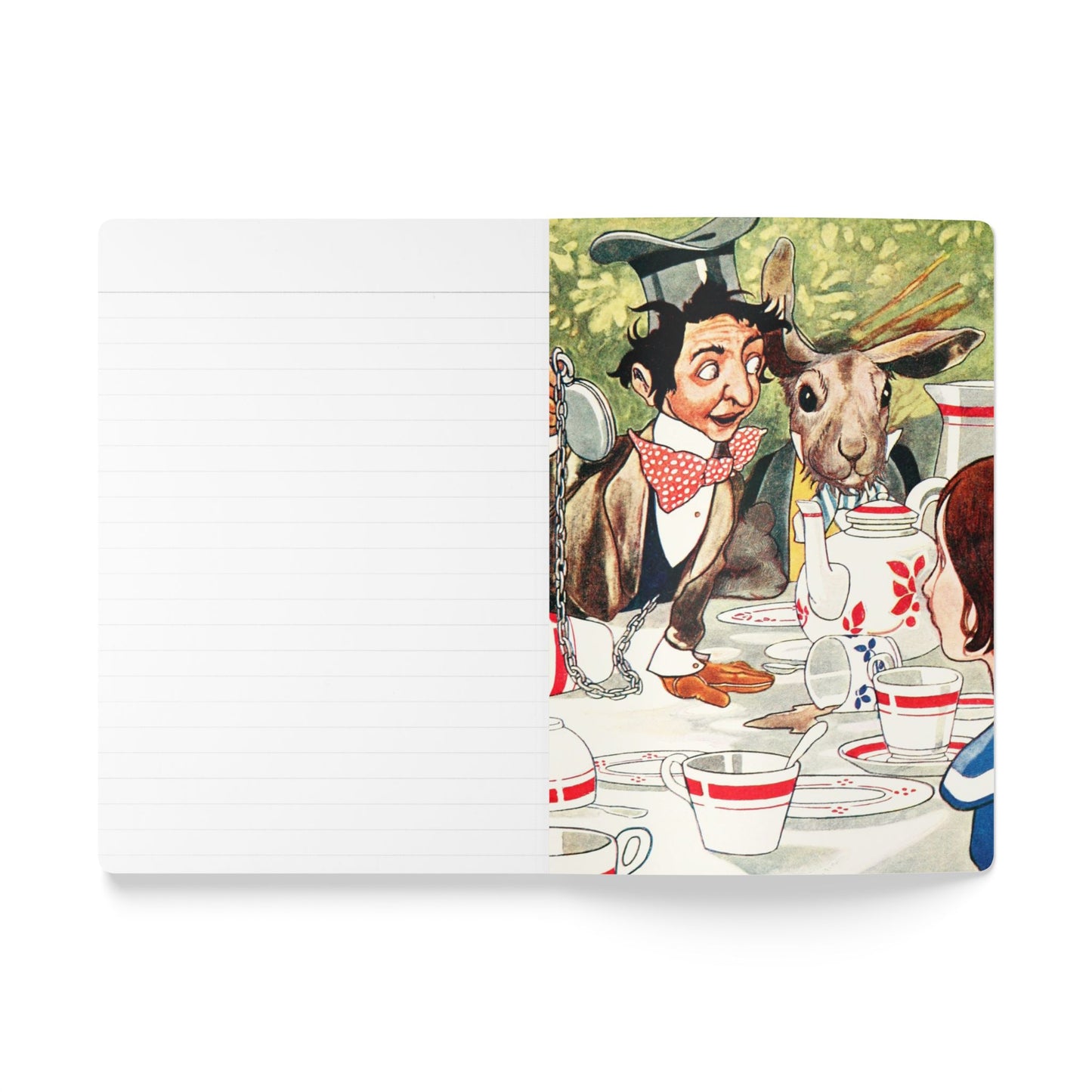 Alice In Wonderland Blank Notebook — Softcover Journal with Vintage Illustrations
