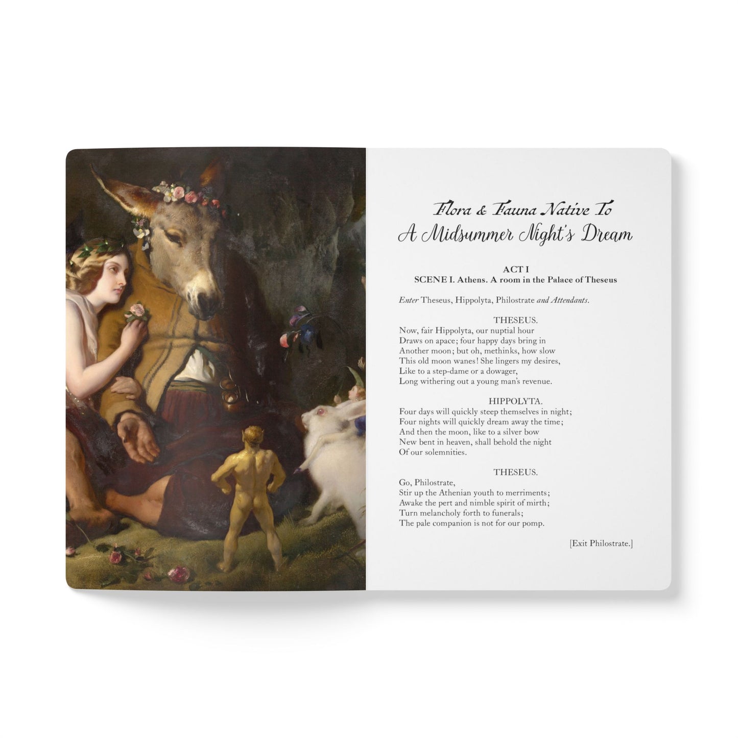 A Midsummer Night’s Dream Blank Notebook — Softcover Literary Inspiration Journal