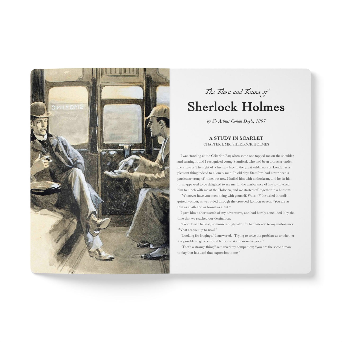 Sherlock Holmes Blank Notebook — Softcover Inspiration & Writing Journal
