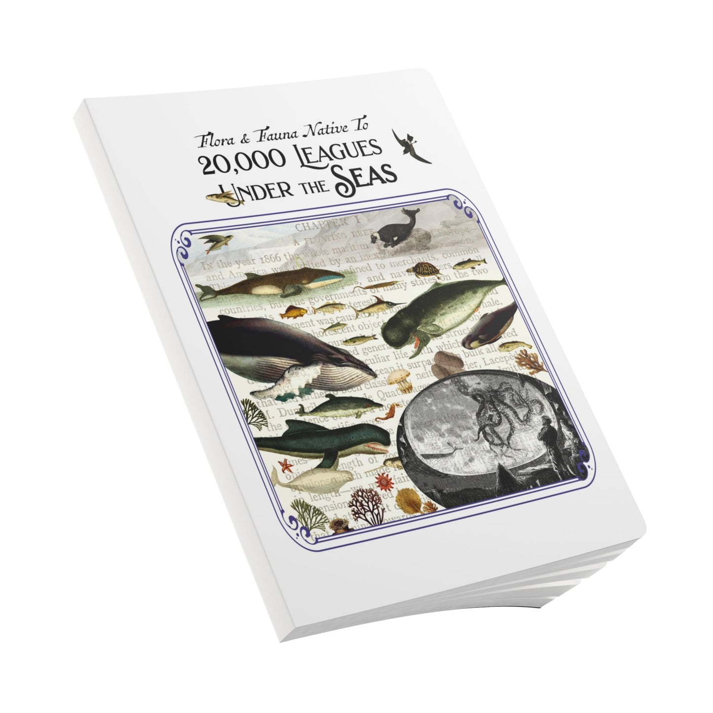 20,000 Leagues Under the Seas Blank Notebook — Softcover Inspiration & Writing Journal