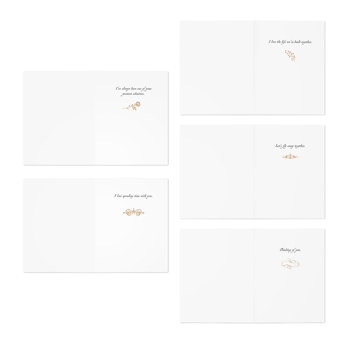 Romantic Birds Note Cards (5 different cards) — Vintage Natural History Illustrations