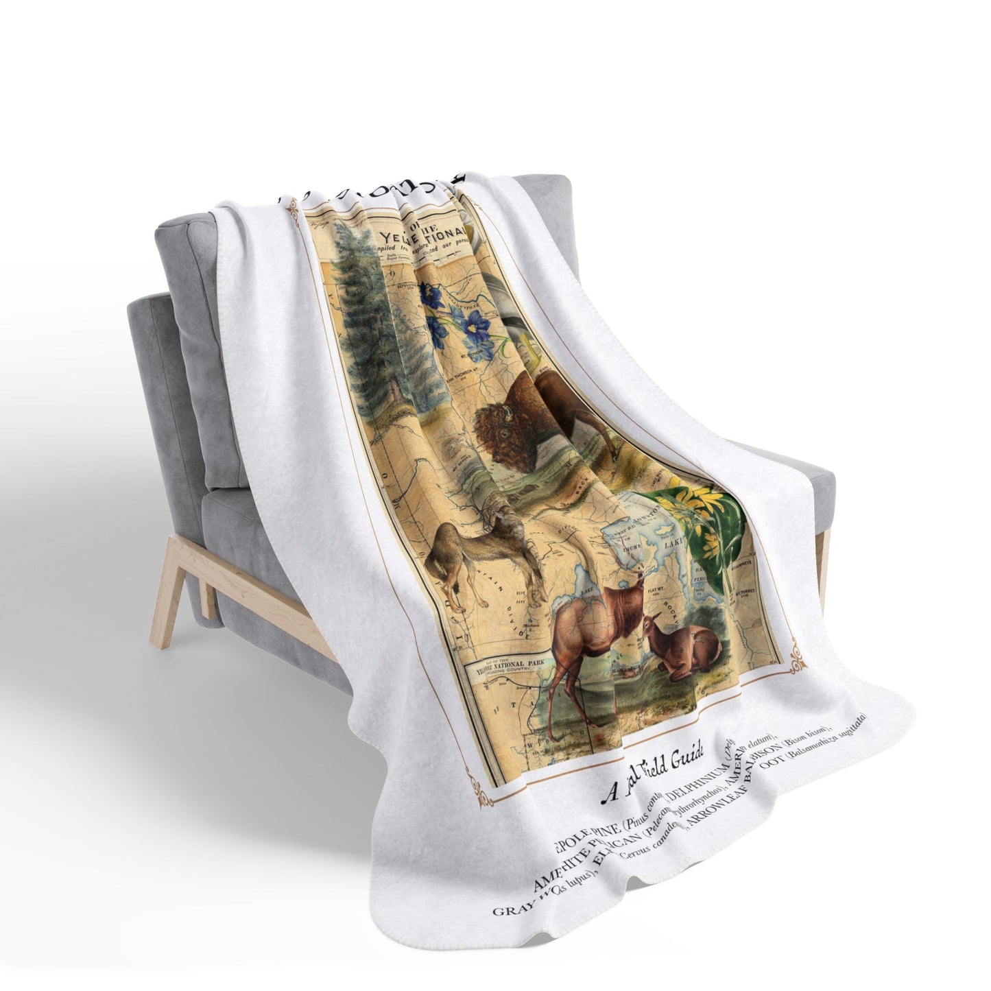 Yellowstone Fleece Sherpa Blanket