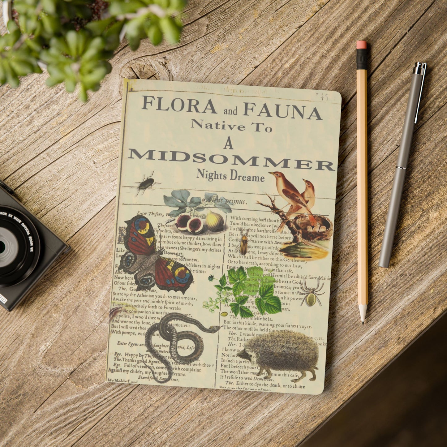 A Midsummer Night’s Dream Blank Notebook — Softcover Literary Inspiration Journal