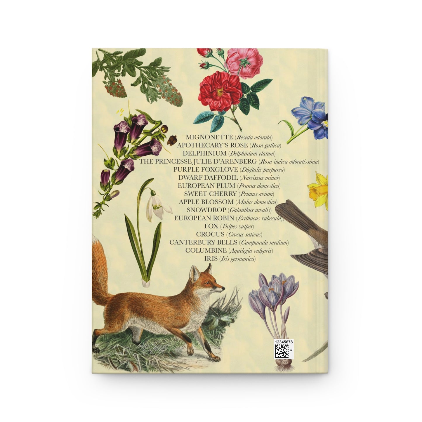 The Secret Garden Hardcover Journal with Collage of Vintage Illustrations