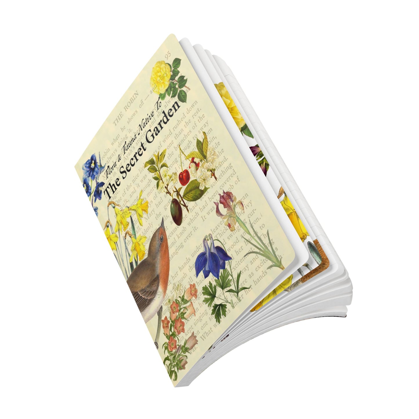 Secret Garden Blank Notebook — Softcover Journal with Vintage Illustrations