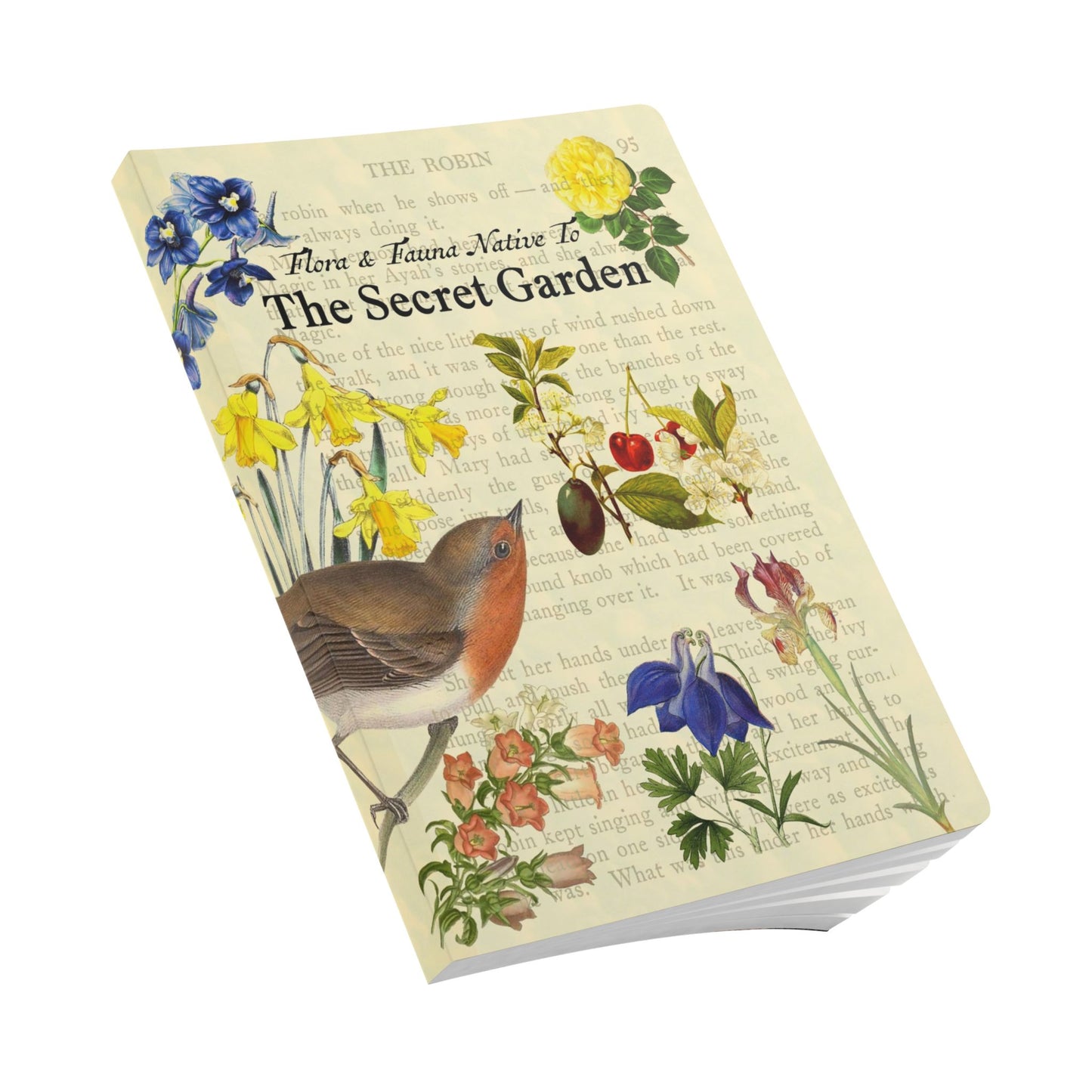 Secret Garden Blank Notebook — Softcover Journal with Vintage Illustrations