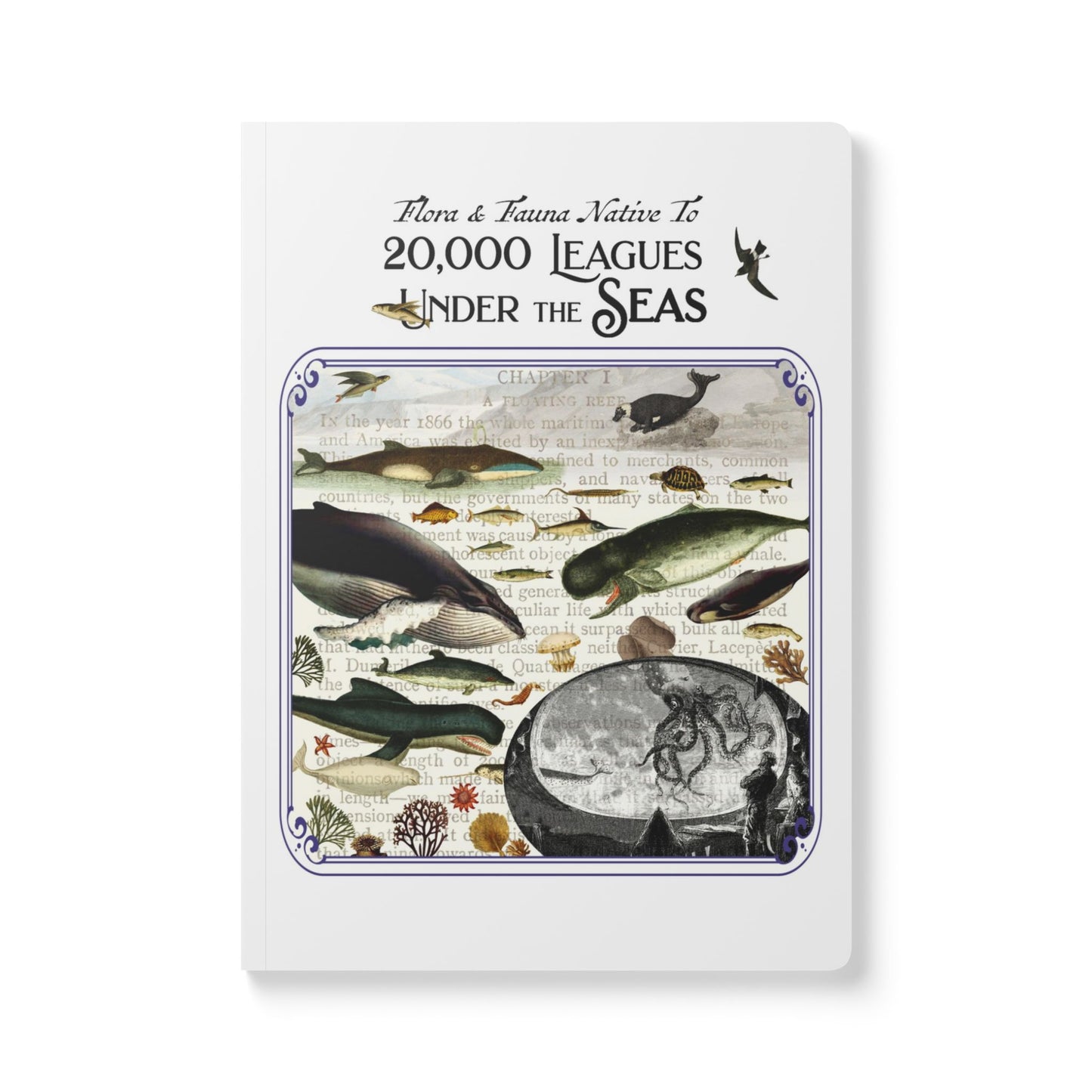 20,000 Leagues Under the Seas Blank Notebook — Softcover Inspiration & Writing Journal