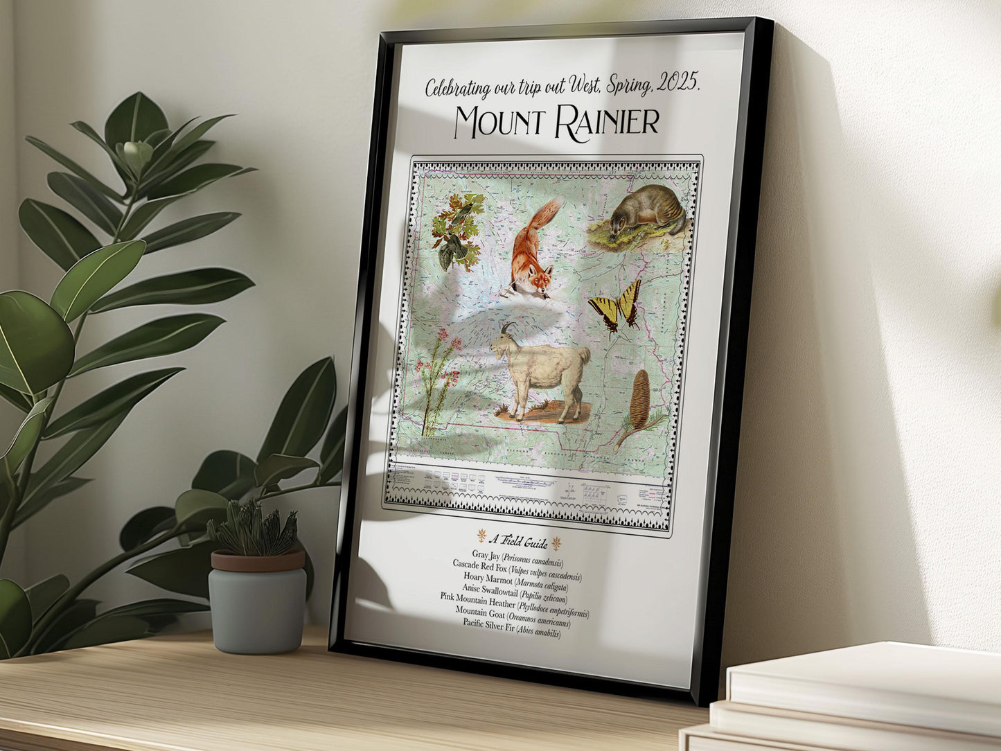 Custom Natural History Collage—A Personalized Field Guide To a Beloved Place