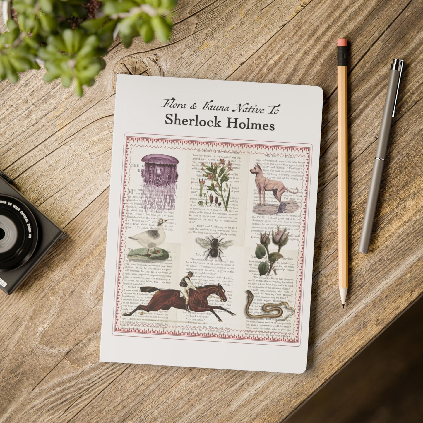 Sherlock Holmes Blank Notebook — Softcover Inspiration & Writing Journal