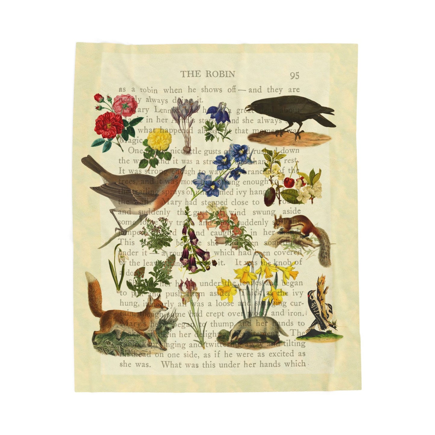 The Secret Garden Velveteen Blanket
