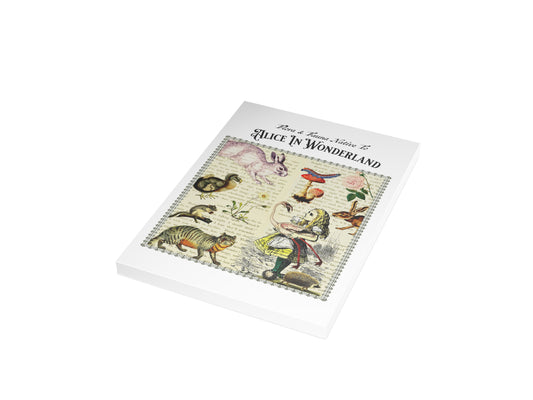 Alice in Wonderland Postcard (Set of 10 identical cards) — Vintage Natural History Collage
