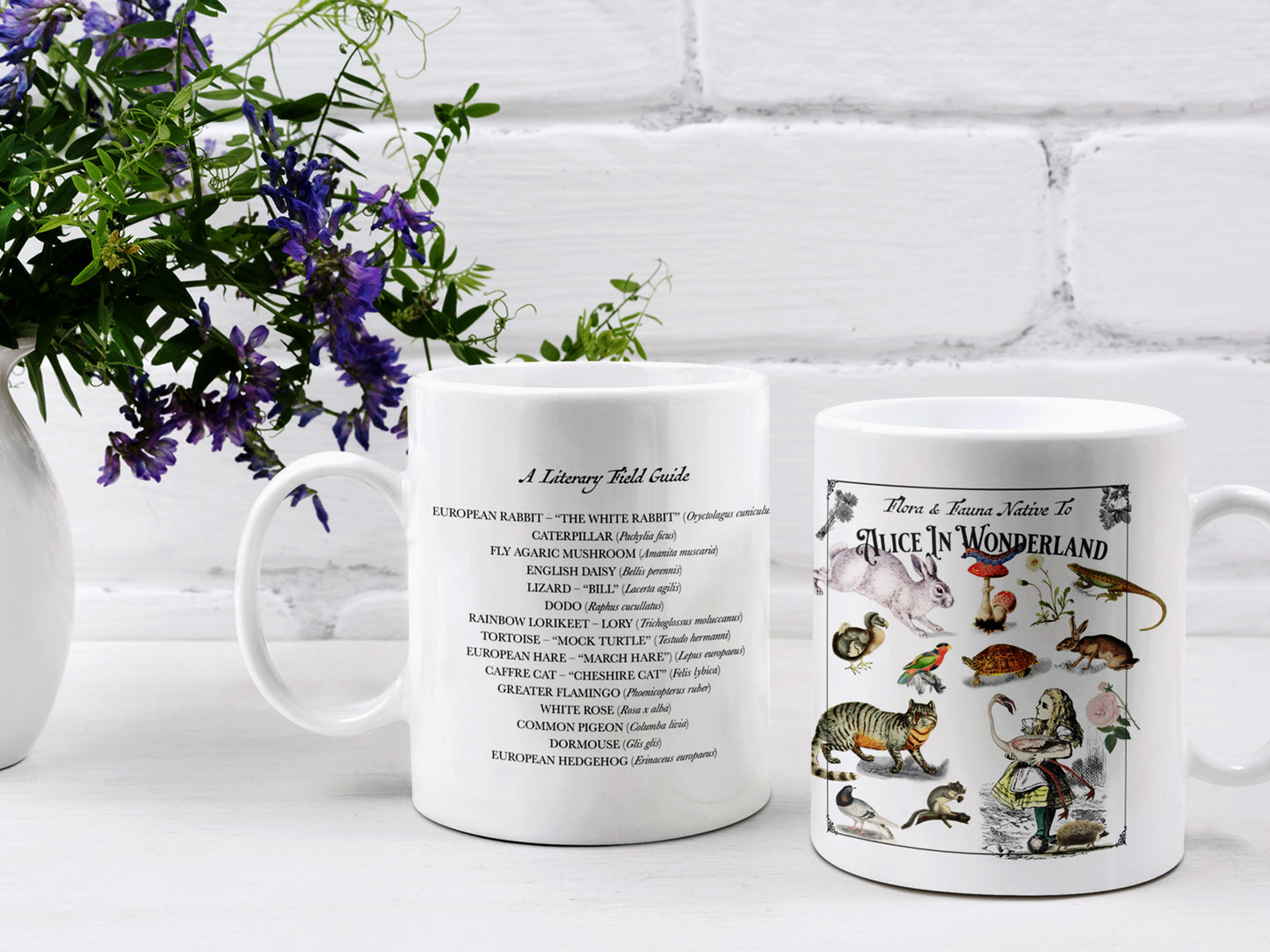 Alice In Wonderland Botanical Mug (11 oz)