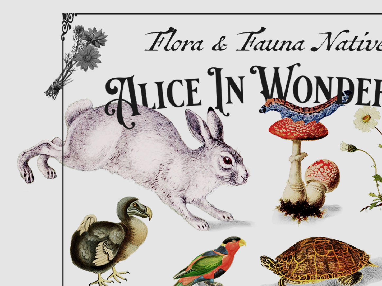 Alice In Wonderland Botanical Mug (11 oz)