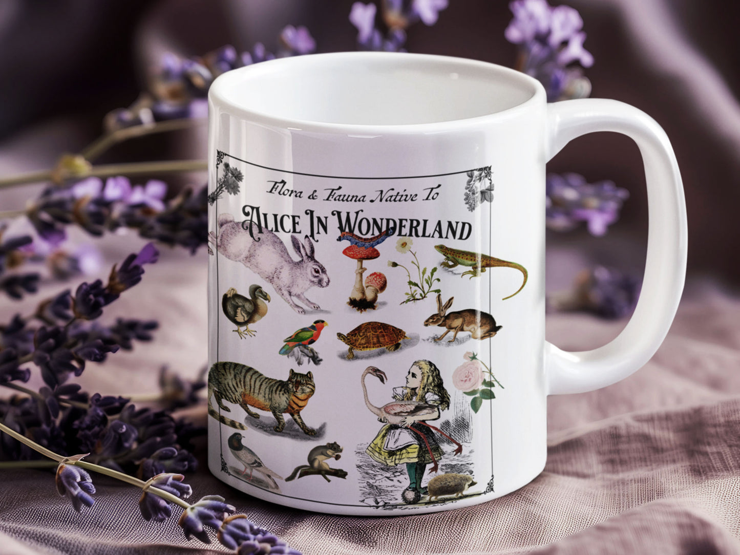 Alice In Wonderland Botanical Mug (11 oz)