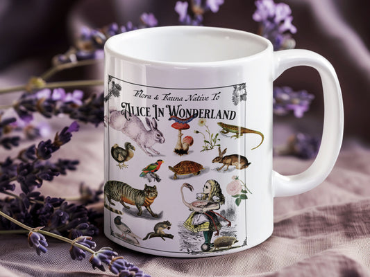 Alice In Wonderland Botanical Mug (11 oz)