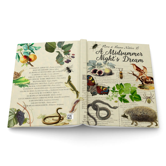 A Midsummer Night’s Dream Blank Notebook — Hardcover Journal with Vintage Illustrations