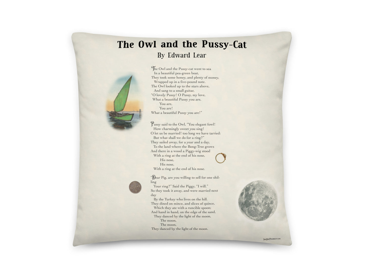 The Owl and the Pussy-Cat Story Pillow