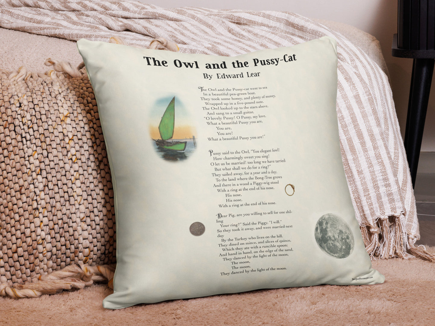 The Owl and the Pussy-Cat Story Pillow