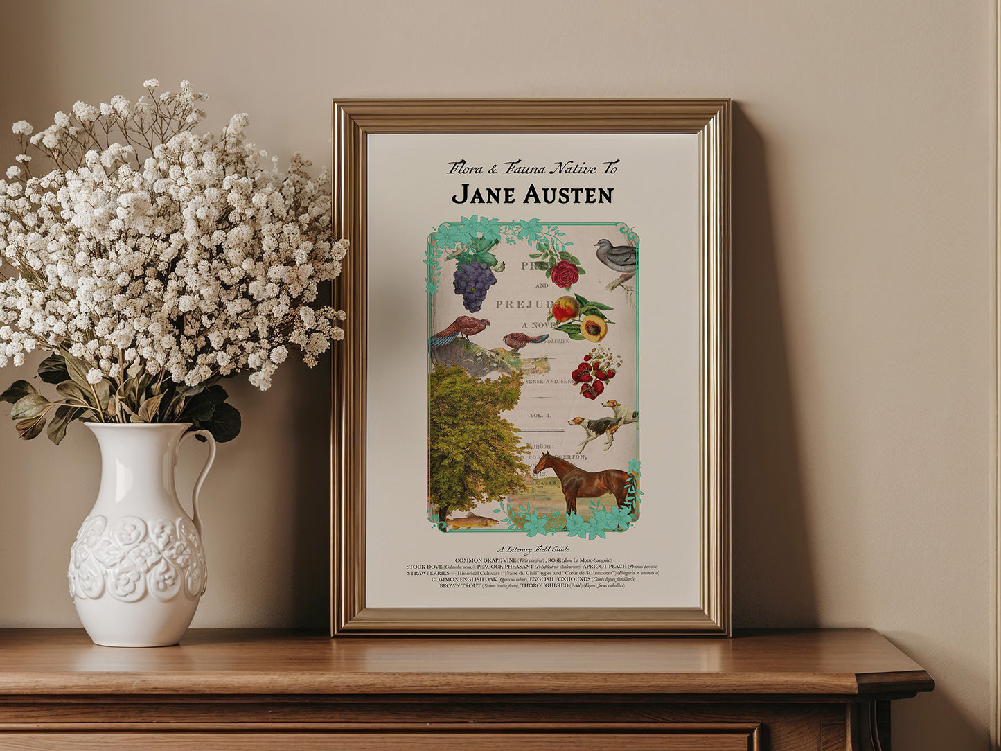 Jane Austen Literary Field Guide Collage