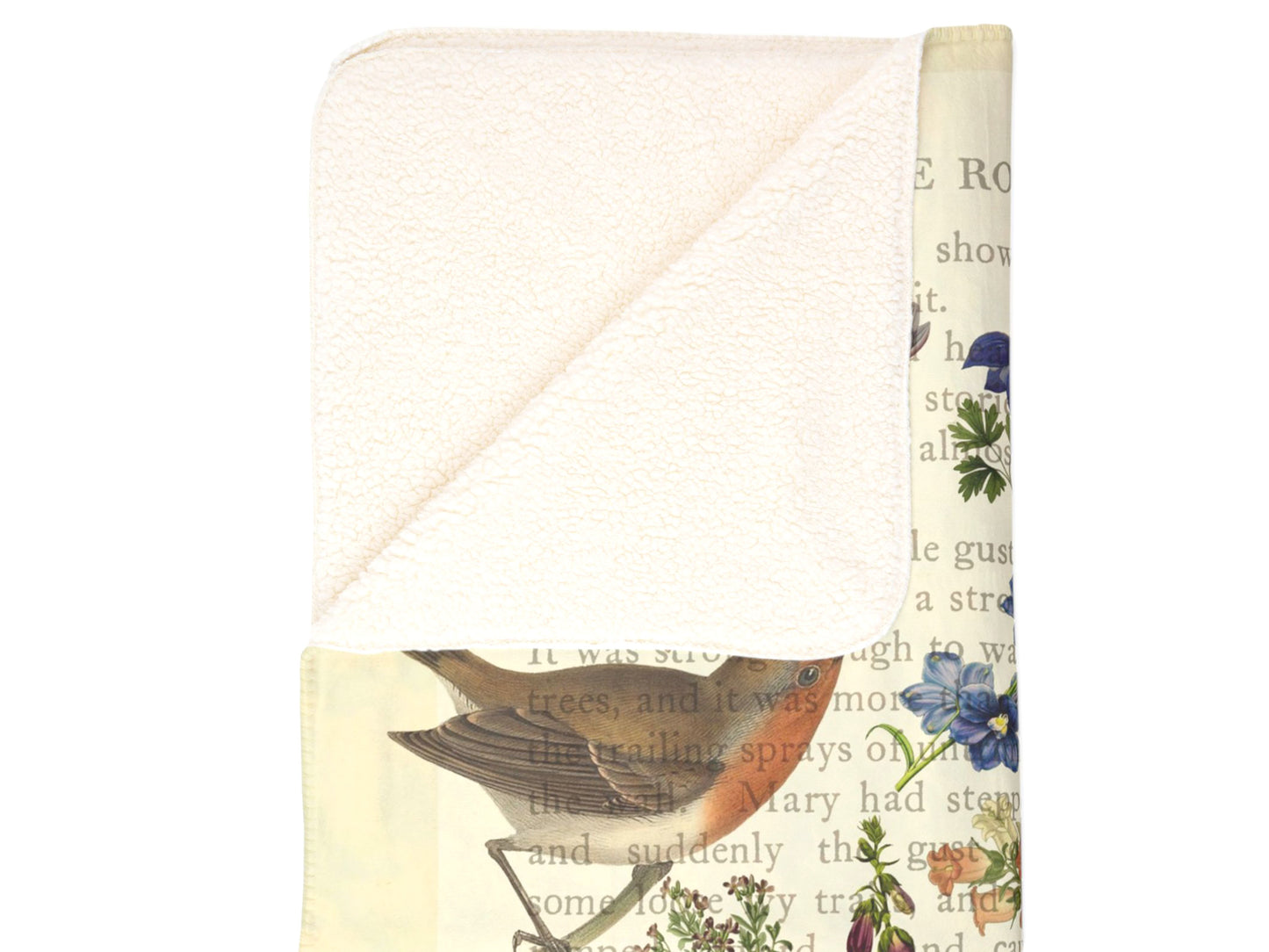The Secret Garden Fleece Sherpa Blanket
