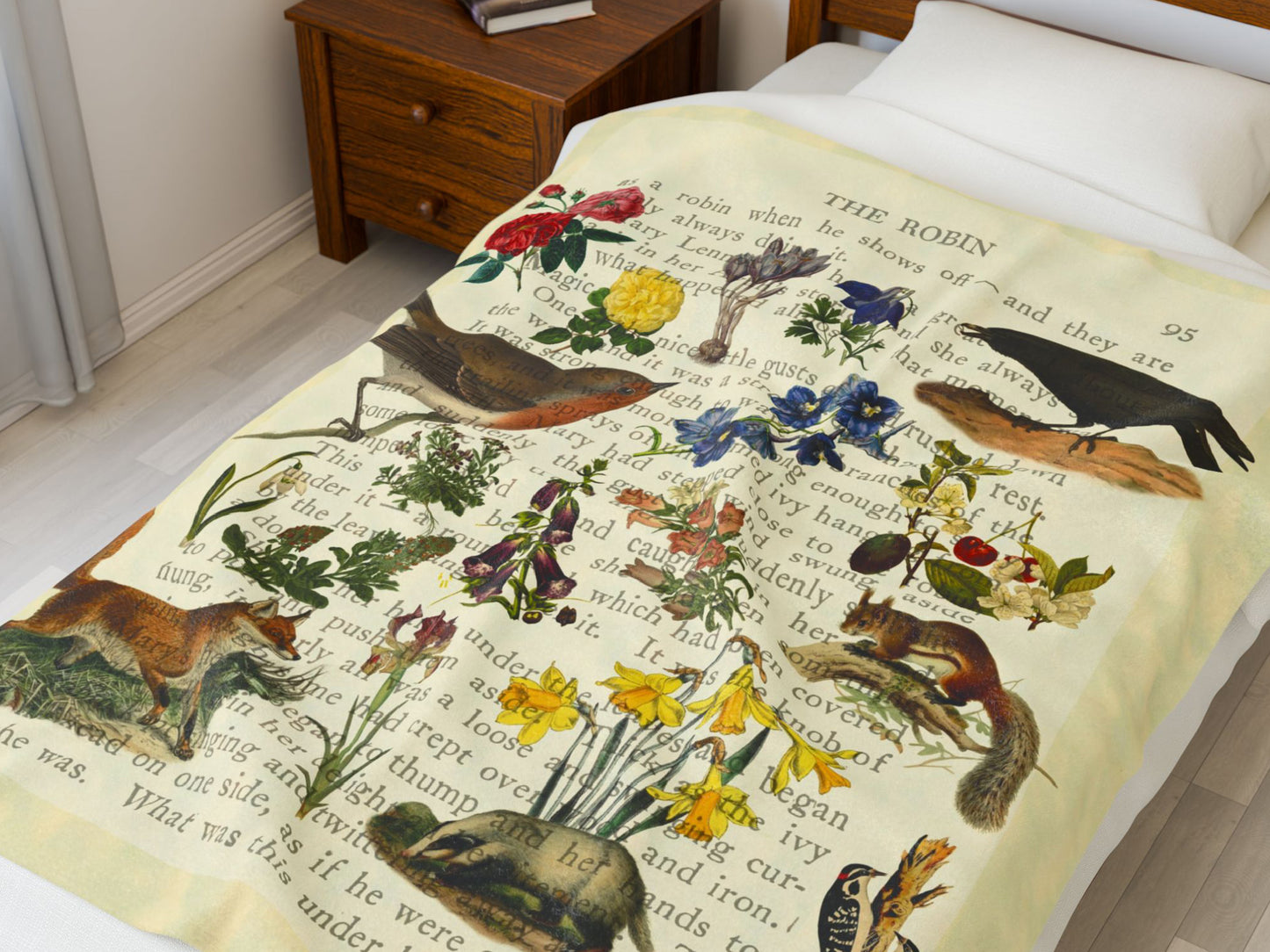 The Secret Garden Velveteen Blanket