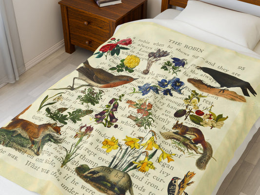 The Secret Garden Velveteen Blanket