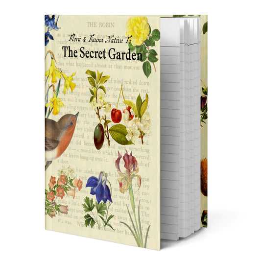 The Secret Garden Blank Notebook — Hardcover Journal with Vintage Illustrations