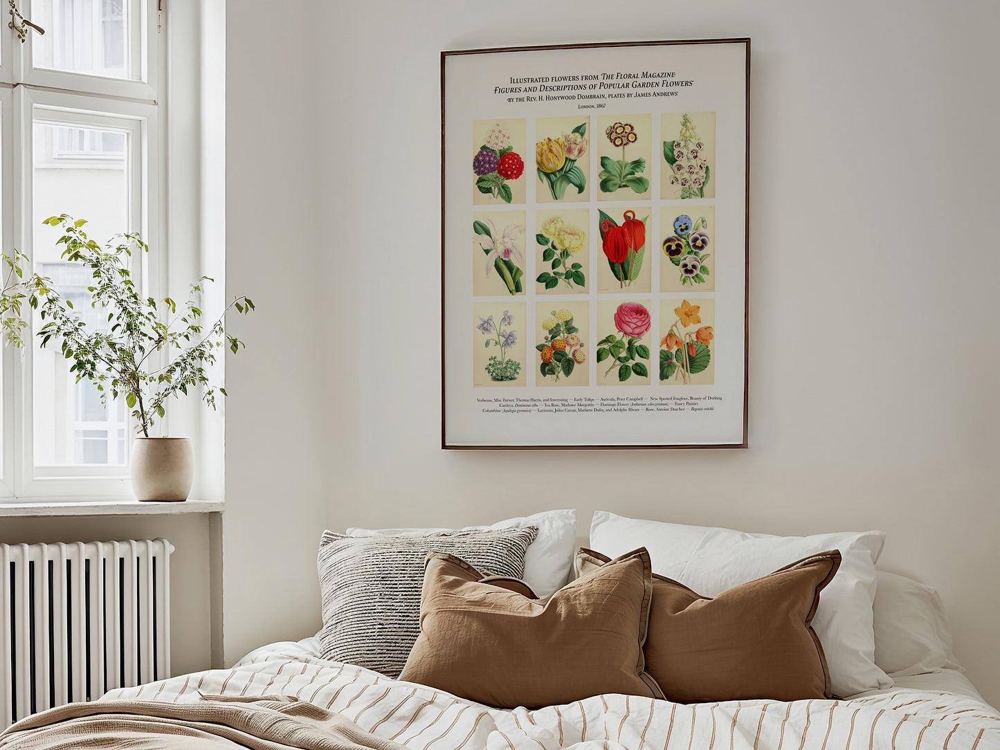 Twelve Flowers Botanical Art Print — Digital Download