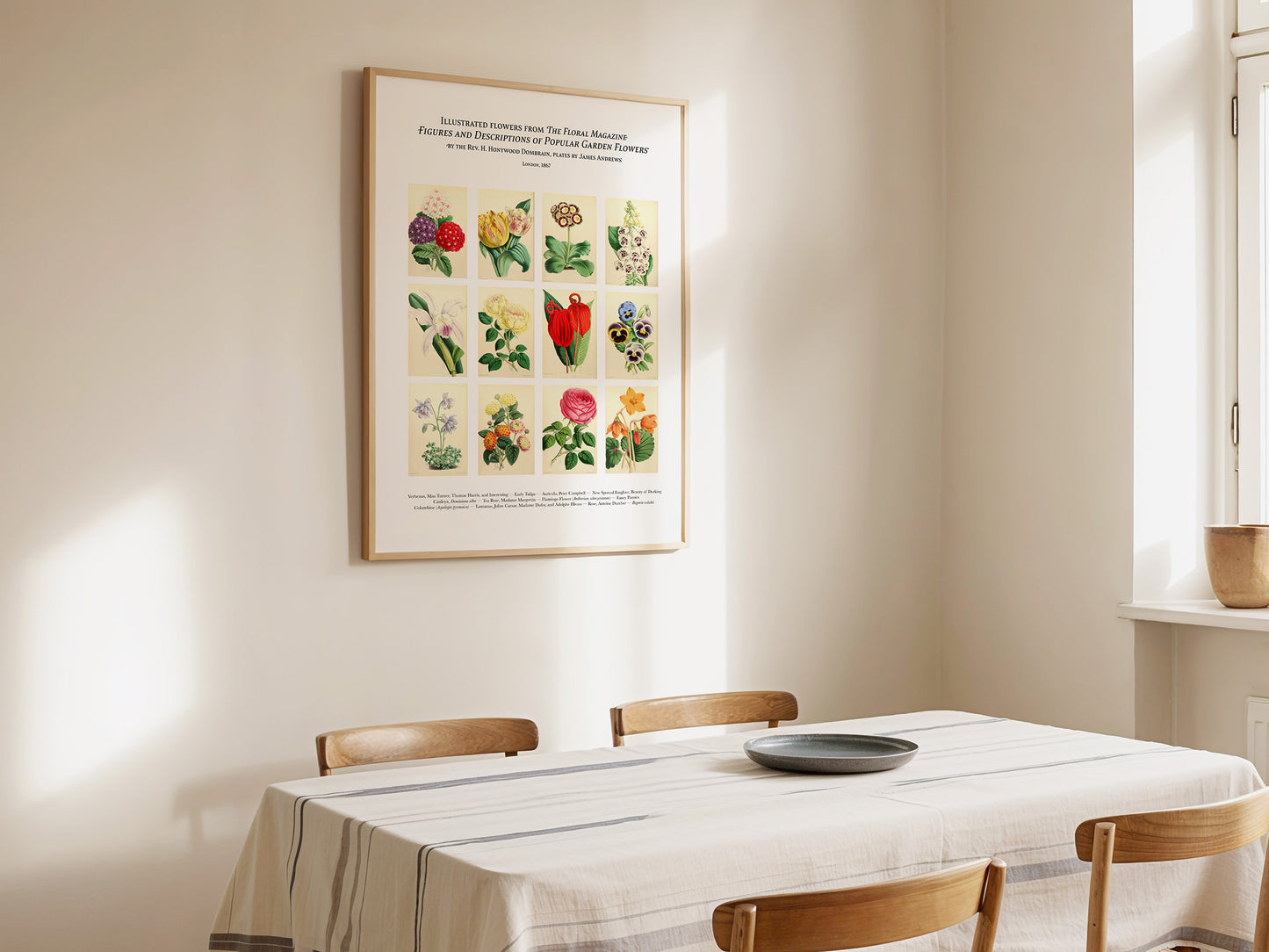 Twelve Flowers Botanical Art Print — Digital Download