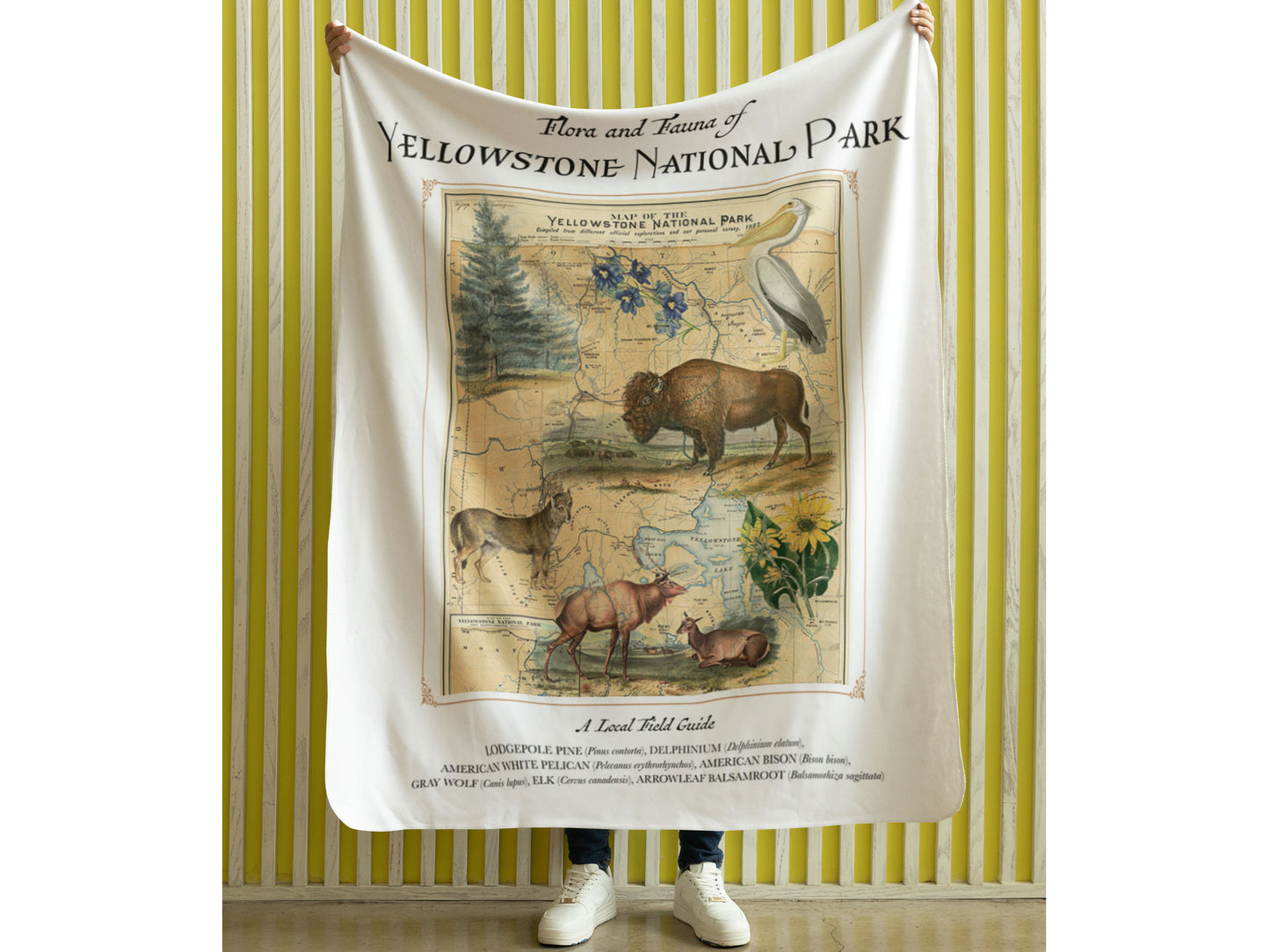 Yellowstone Fleece Sherpa Blanket