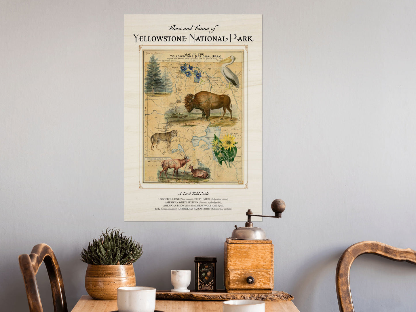Yellowstone National Park Wood Print